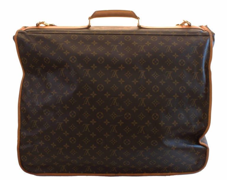 Louis Vuitton Monogram Garment Bag Suitcase Travel Luggage + Shoulder ...