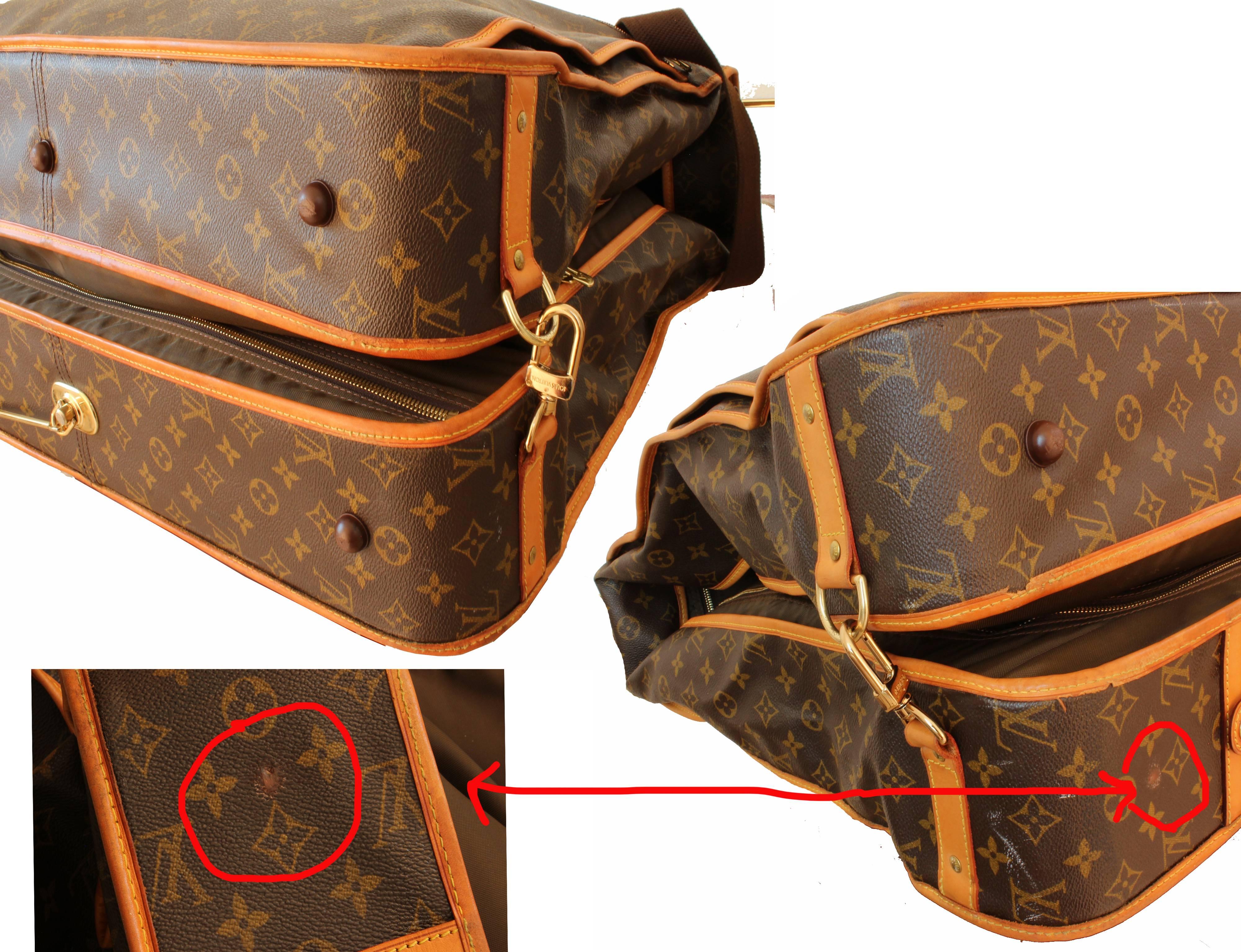 Louis Vuitton Monogram Garment Bag Suitcase Travel Luggage + Shoulder Strap 1999 2
