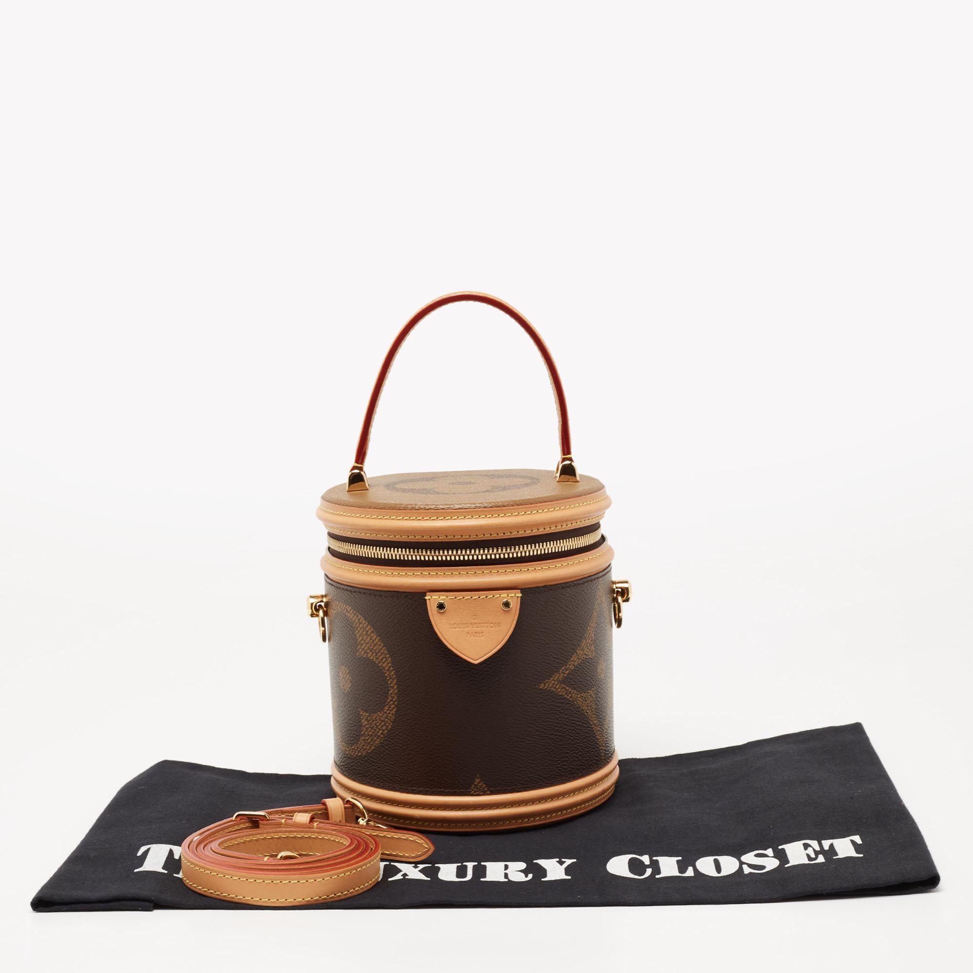 Brown Louis Vuitton Monogram Giant Canvas Cannes Bag