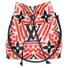 Louis Vuitton Monogram Giant Crafty NeoNoe MM Red Black Bag