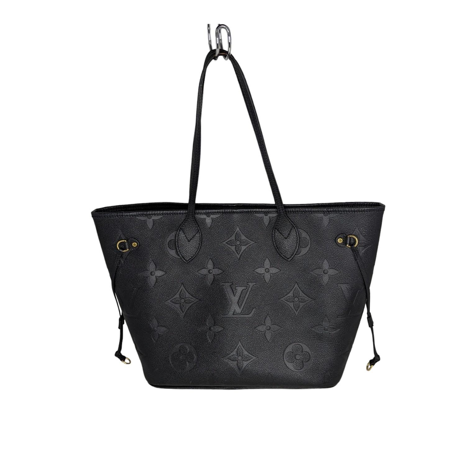 Louis Vuitton Monogram Giant Empreinte Neverfull MM & Pochette In Good Condition In Scottsdale, AZ