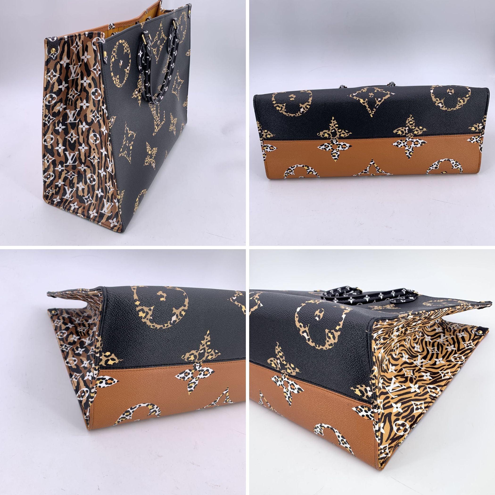 Louis Vuitton Monogram Giant Jungle Canvas OnTheGo GM Tote Bag In Excellent Condition In Rome, Rome