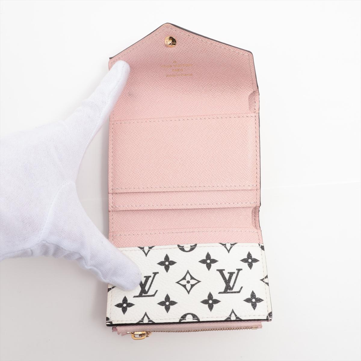 Louis Vuitton Monogram Giant Portefeuille Zoé Red x Pink For Sale 1