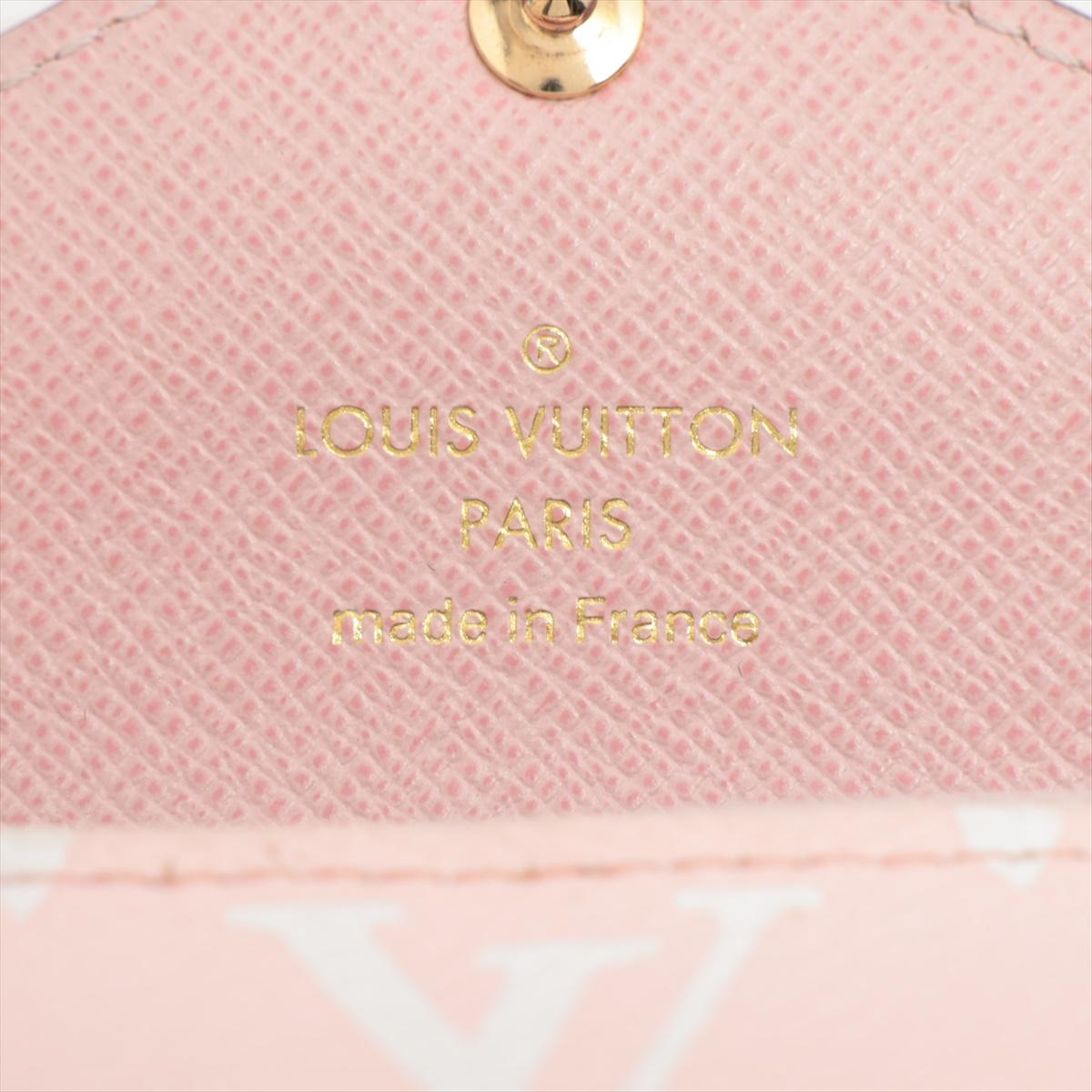 Louis Vuitton Monogram Giant Portefeuille Zoé Red x Pink For Sale 5