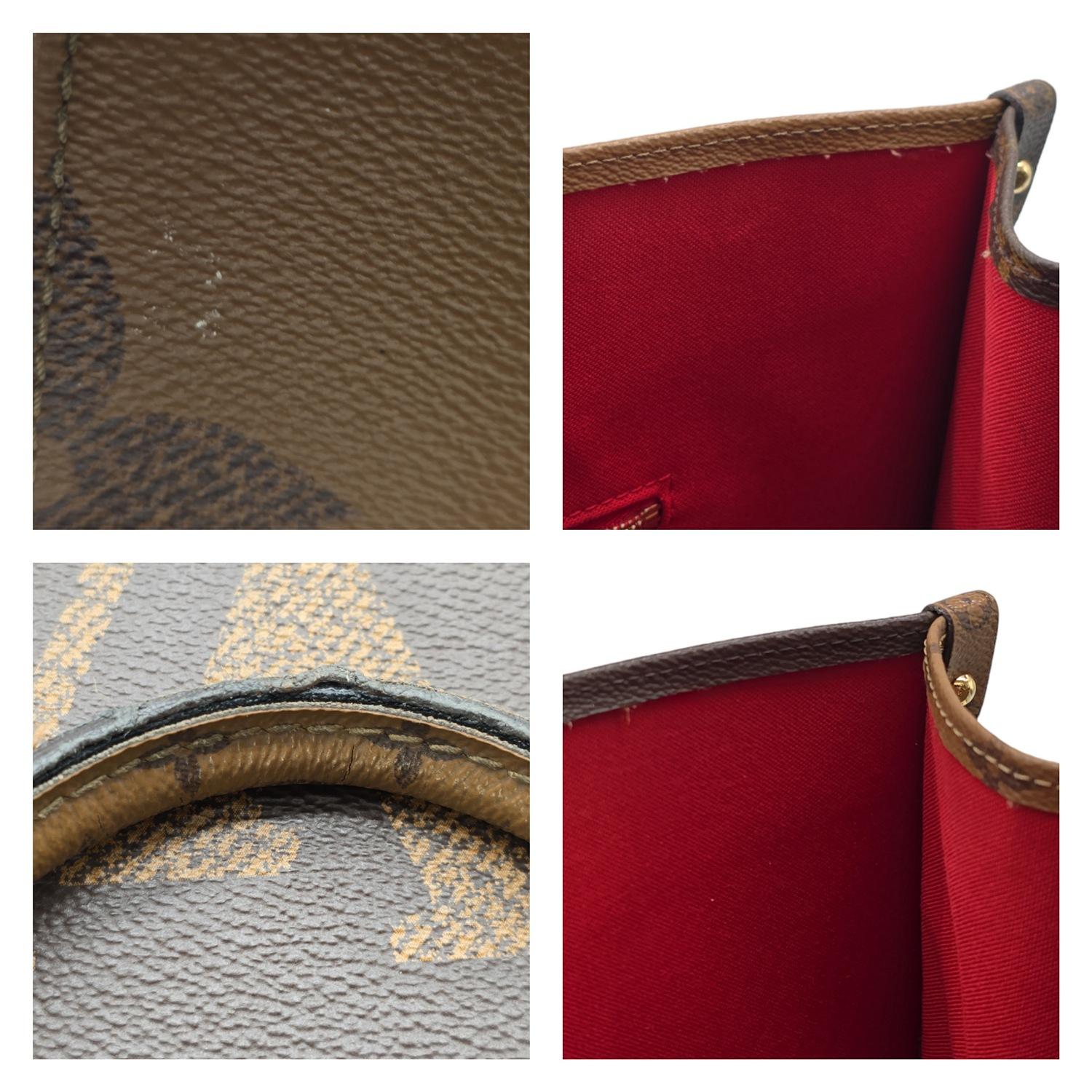 Louis Vuitton Monogram Giant Reverse Canvas Onthego GM Tote 5