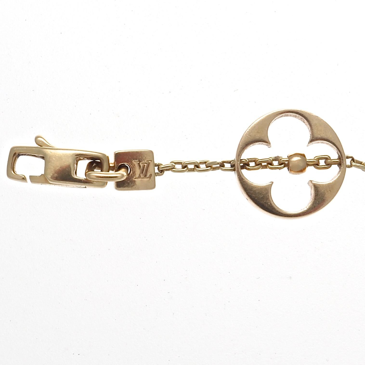 Modern Louis Vuitton Monogram Gold Bracelet