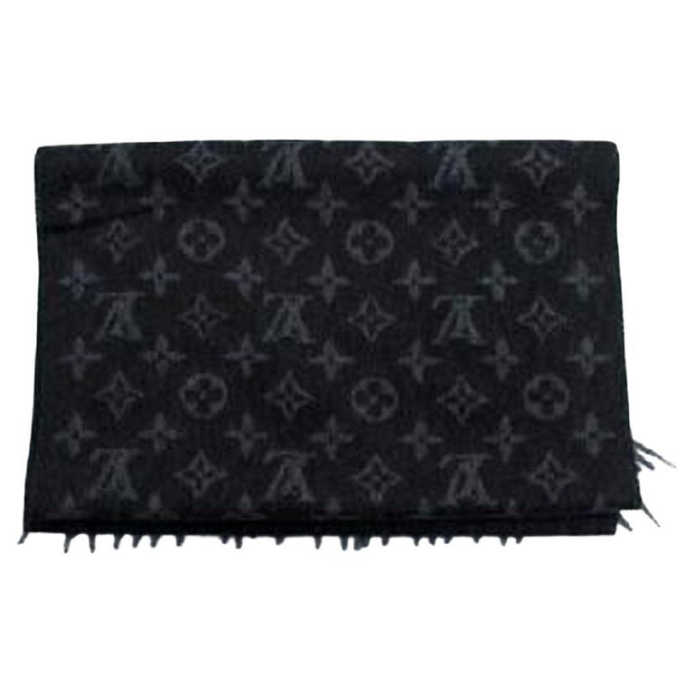 Louis Vuitton Monogram Shawl Black Denim (M71378) at 1stDibs