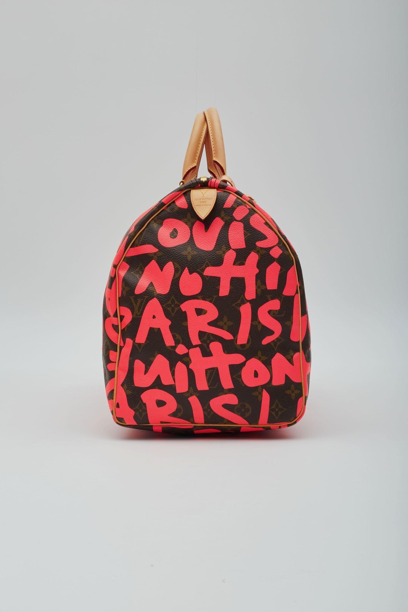 Louis Vuitton Monogram Graffiti Keepall 50 Fuchsia 1