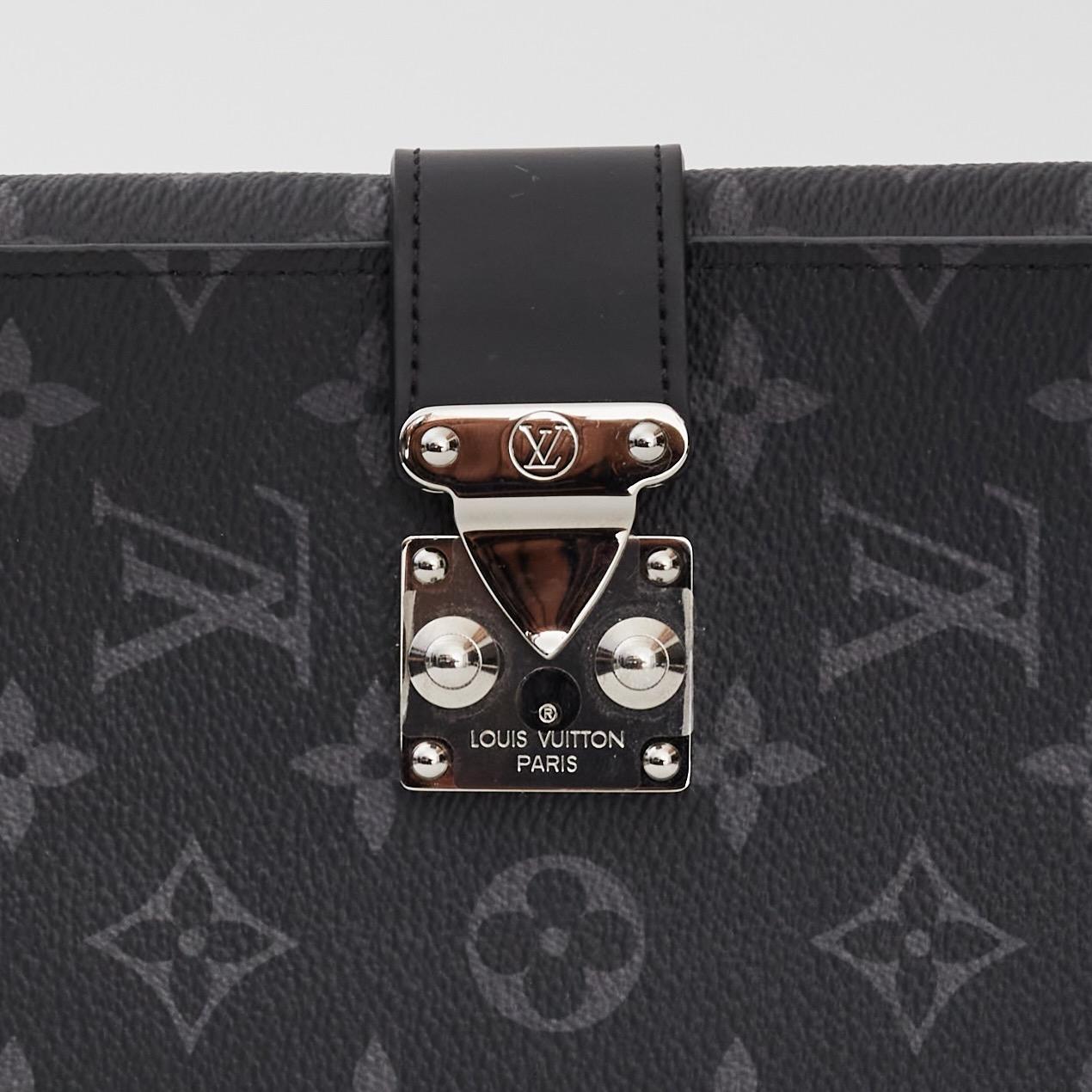 Louis Vuitton Monogram Graphit Eclispe Portemonnaie Dokument (2018) im Angebot 2