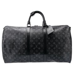Louis Vuitton Monogram Graphite Keepall Travel Bag 55