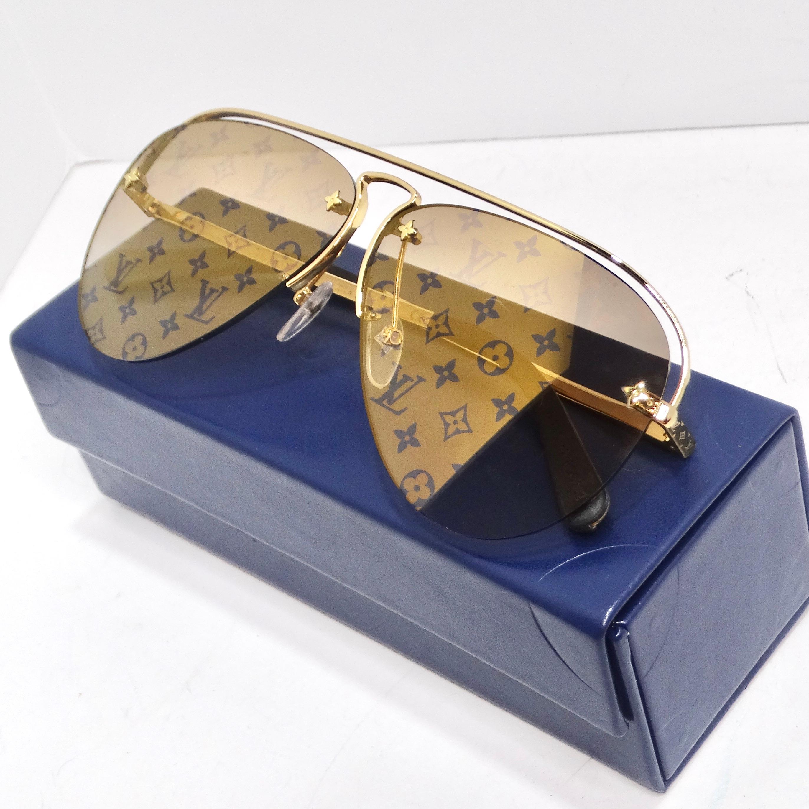 Louis Vuitton Monogram Grease Gradient Sunglasses For Sale 7