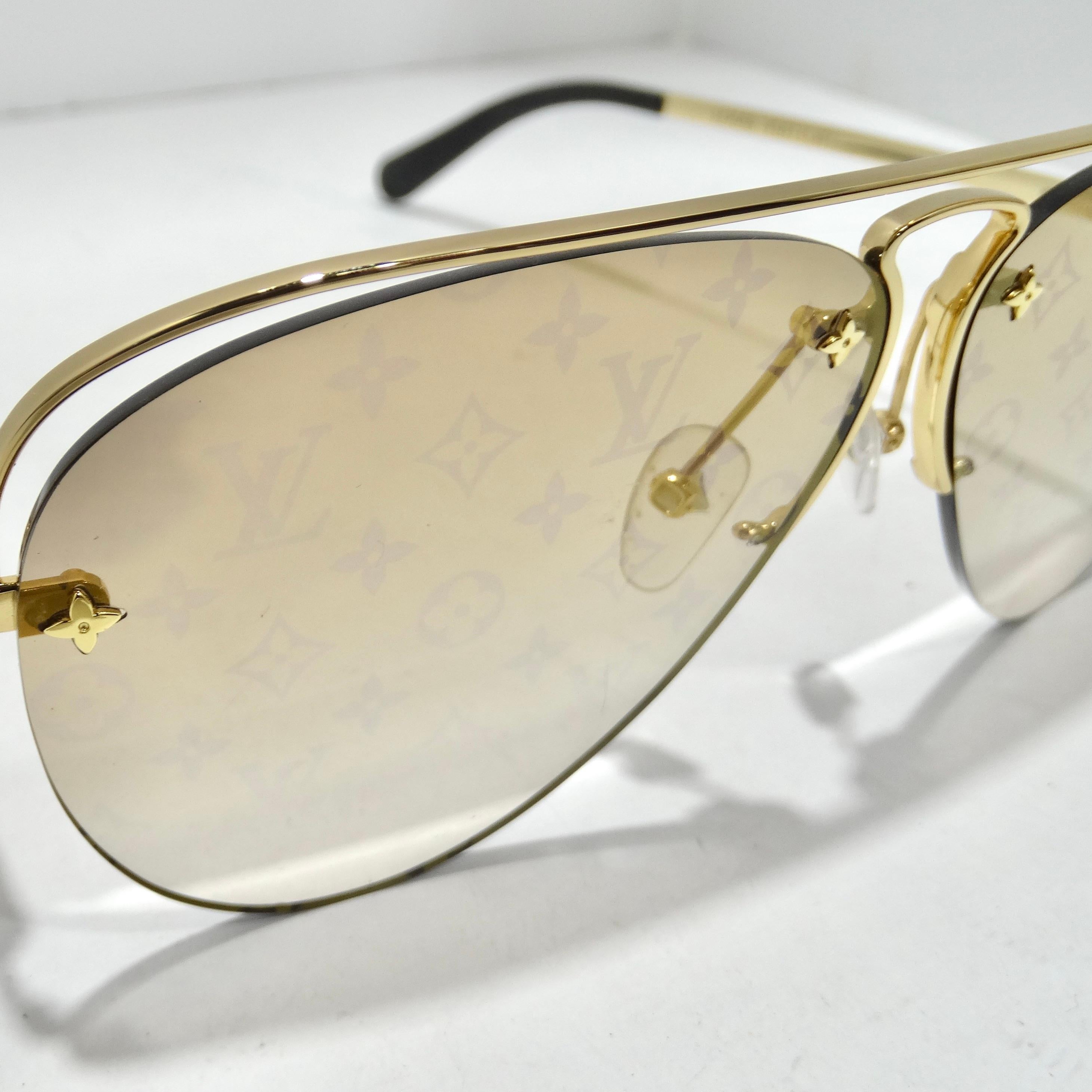 Louis Vuitton Monogram Grease Gradient Sunglasses For Sale 8