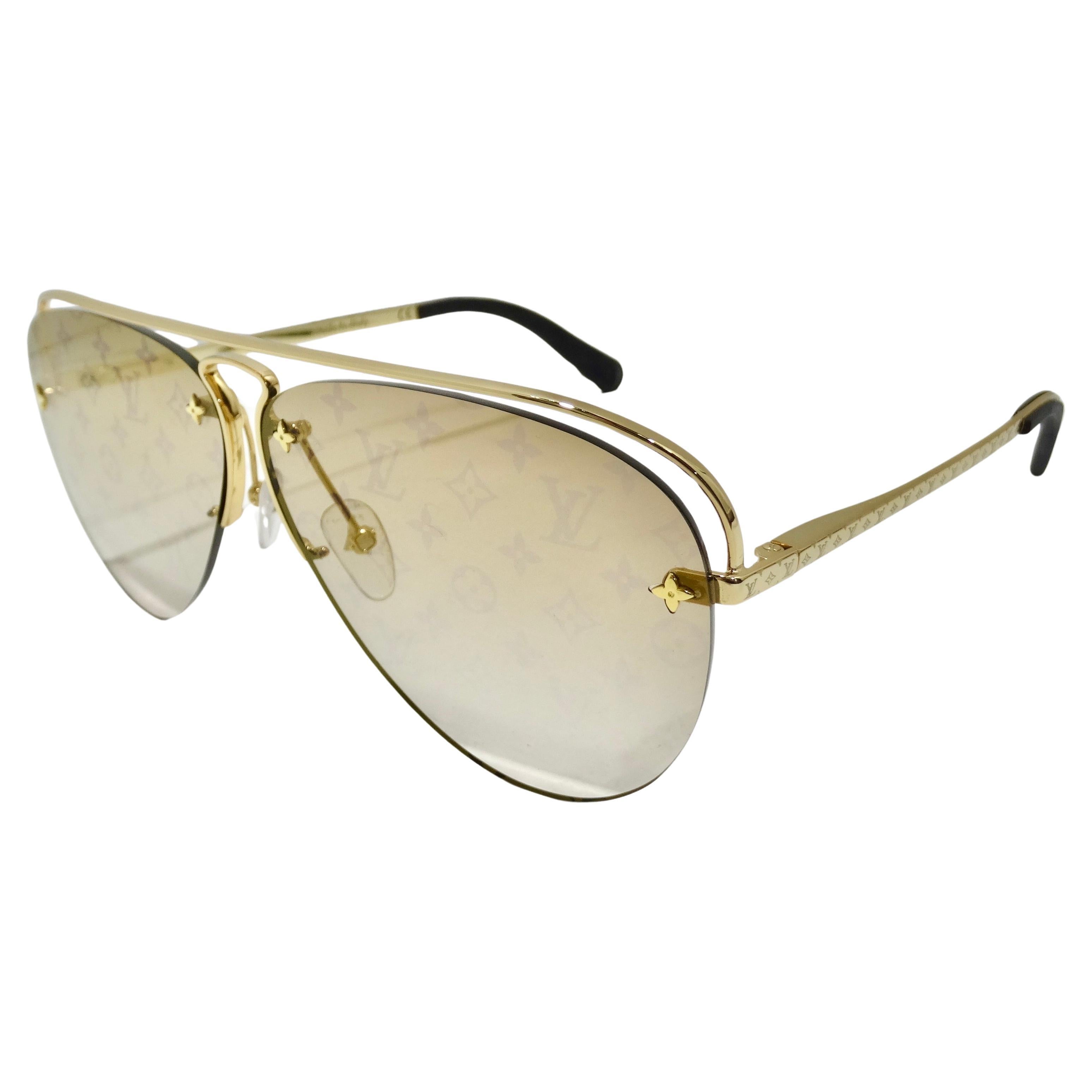 Louis Vuitton Monogram Grease Gradient Sunglasses For Sale