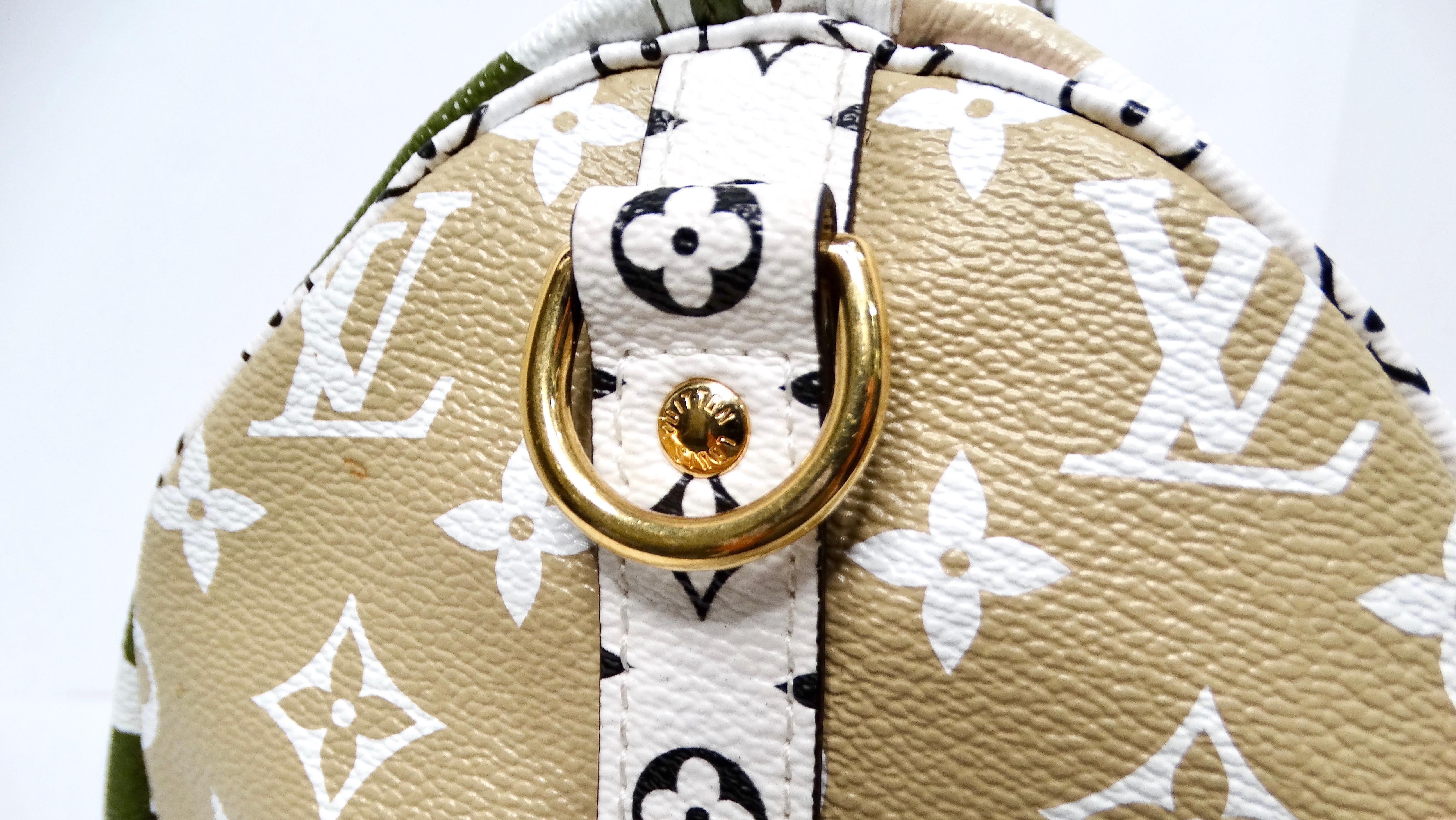 Louis Vuitton Monogram Green & White Bondouliere Speedy Tote Bag For Sale 3