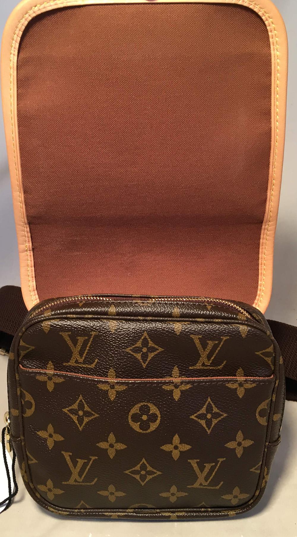 Louis Vuitton Monogram Customized Hearts Bosphore Bum Bag Fanny Pack Belt Bag In Excellent Condition In Philadelphia, PA