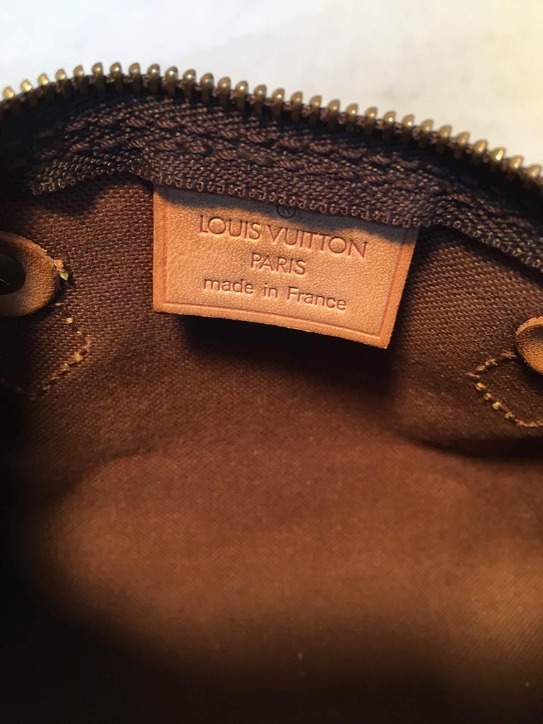 Brand New - Rare Louis Vuitton Nano Speedy handbag strap in brown canvas at  1stDibs
