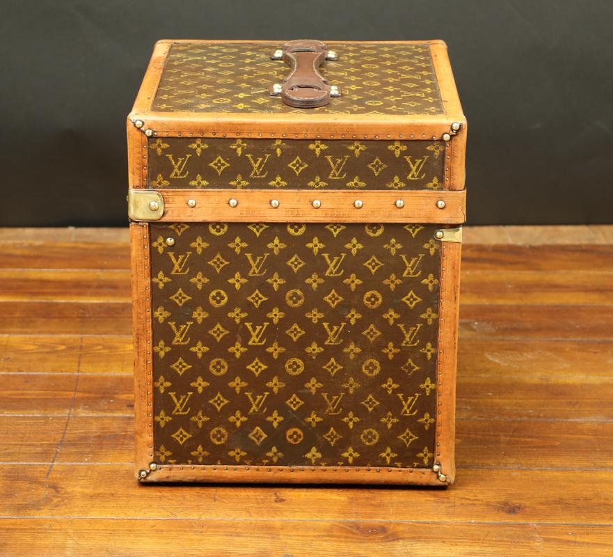 Early 20th Century Louis Vuitton Monogram Hat Trunk