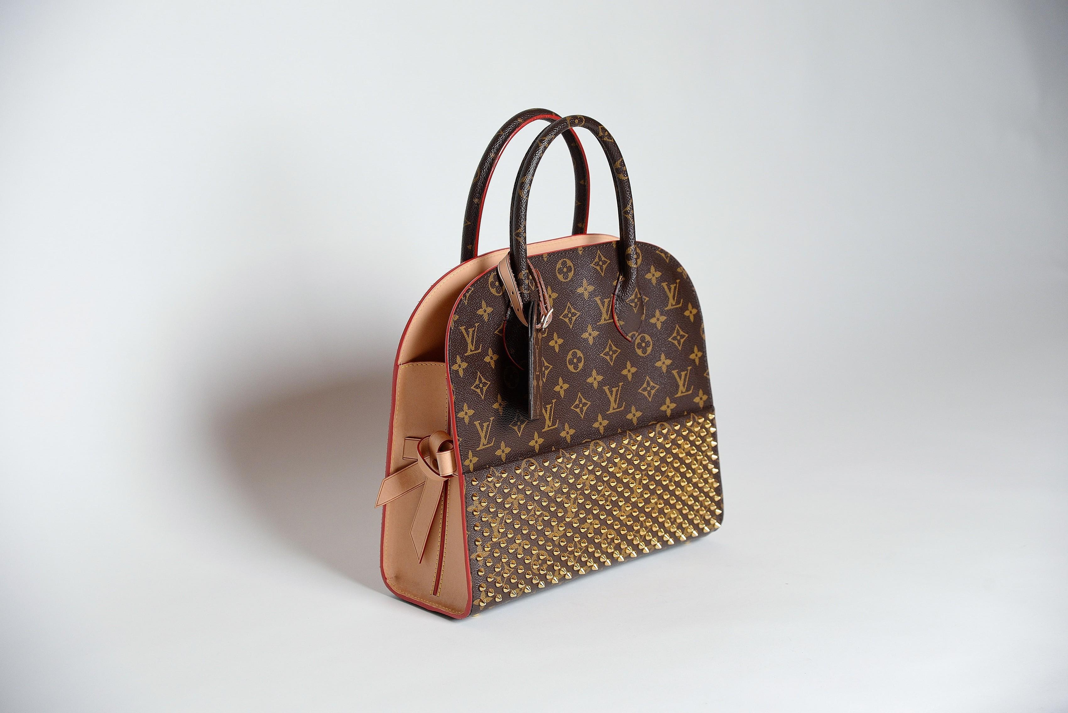 louis vuitton and christian louboutin bag