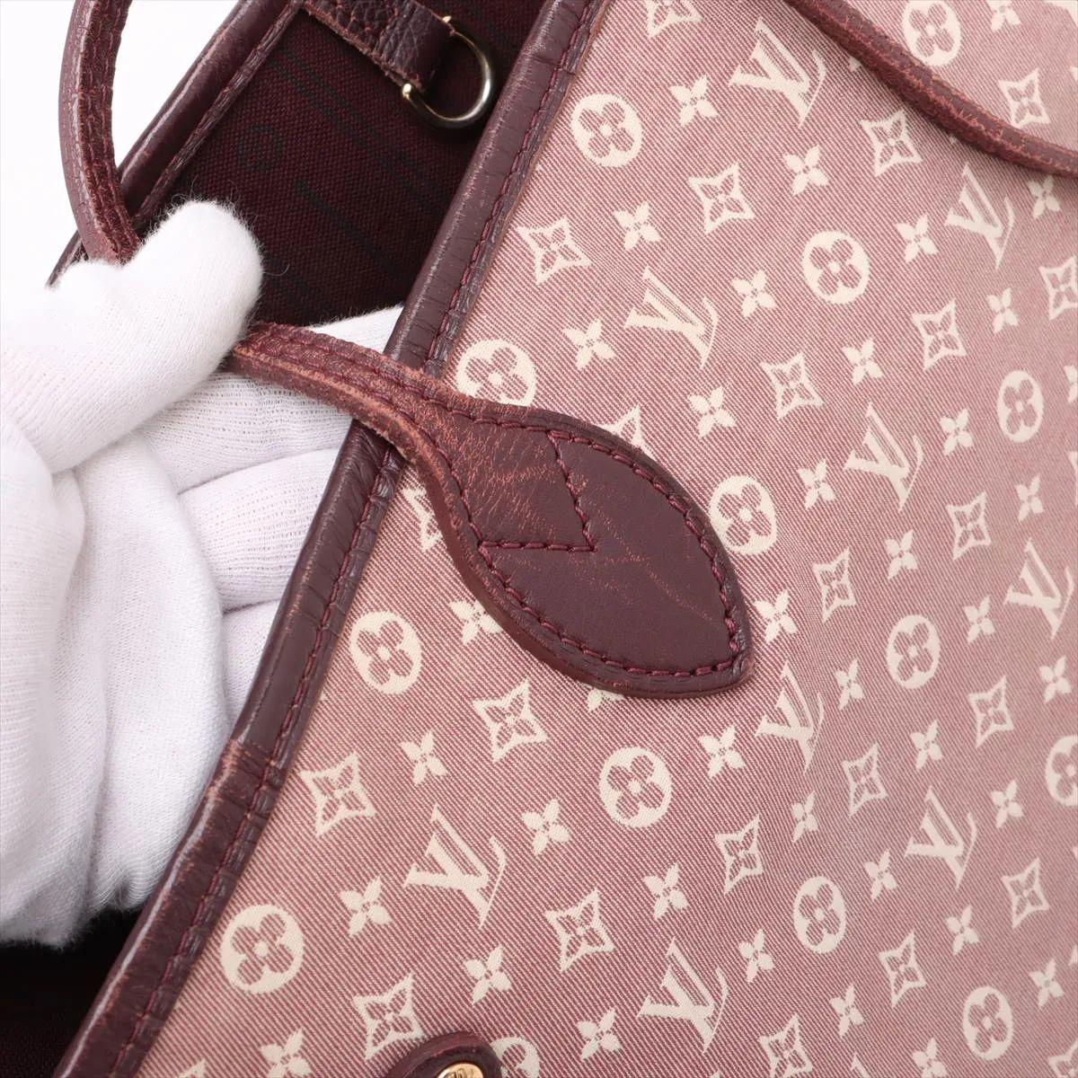 Louis Vuitton Monograma Idylle Neverfull MM Burdeos en venta 10
