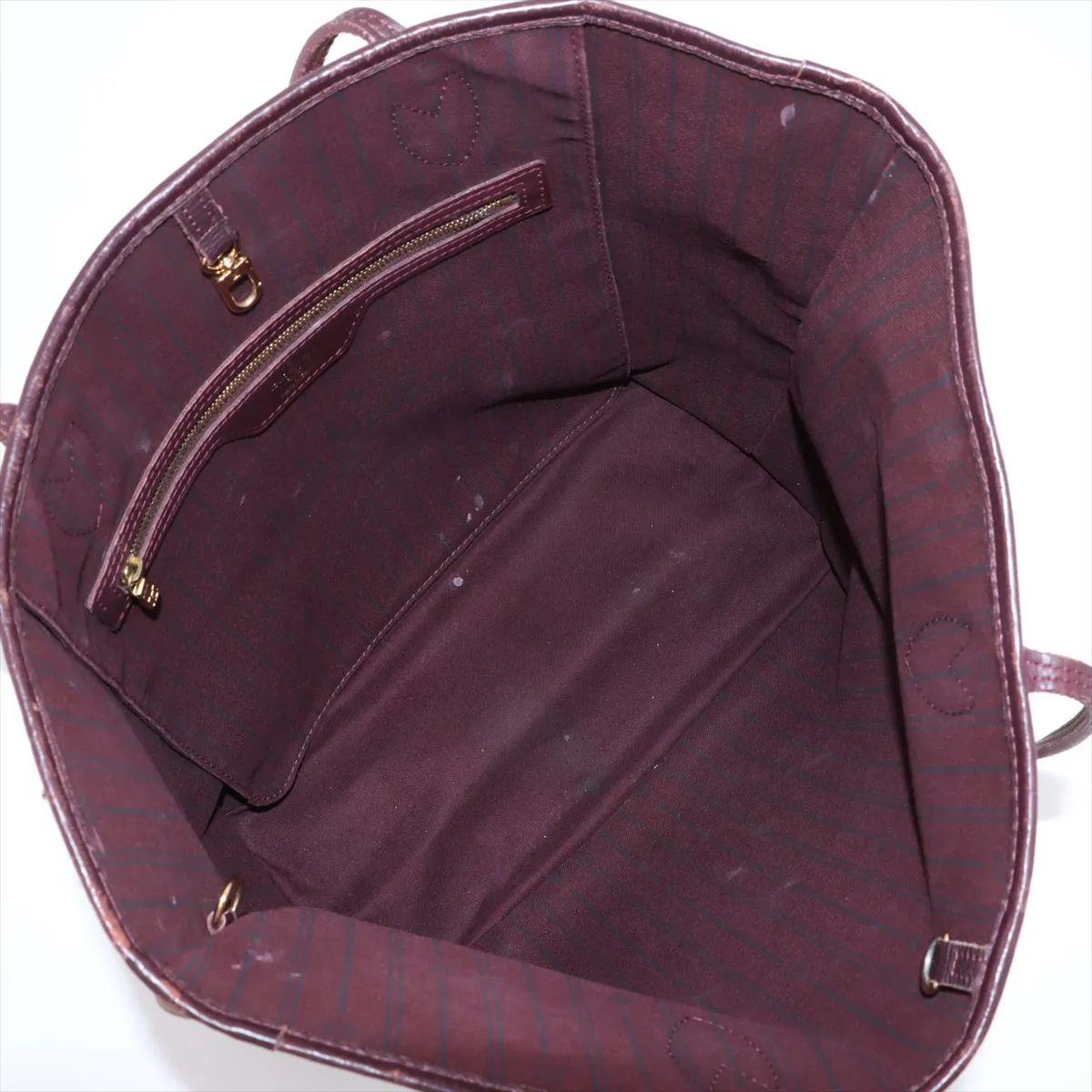 Louis Vuitton Monograma Idylle Neverfull MM Burdeos en venta 3