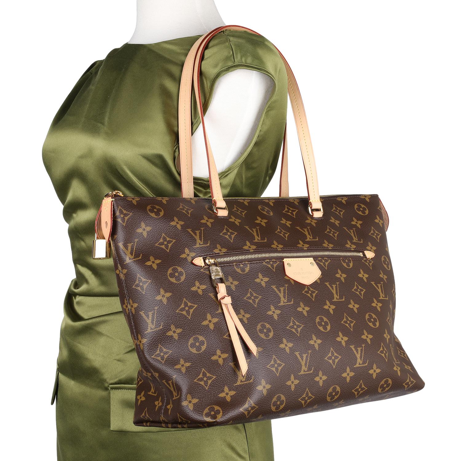 Authentic Louis Vuitton Monogram lena MM Shoulder Bag. 

The Louis Vuitton Monogram lena MM s a refined statement piece, effortlessly combining timeless design with modern versatility. Features the iconic Monogram coated canvas with a LV pattern,