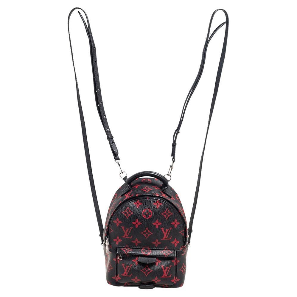 Louis Vuitton Monogram Infrarouge Coated Canvas Mini Palm Springs Backpacks