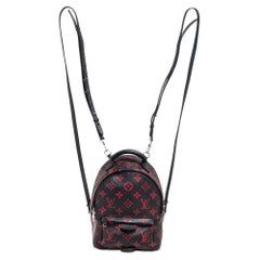 Louis Vuitton Monogram Infrarouge Coated Canvas Mini Palm Springs Backpacks