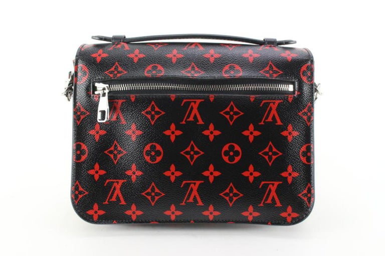 Louis Vuitton Black and Red Monogram Infrarouge Pochette Metis Messenger  Bag For Sale at 1stDibs  black and red lv bag, louis vuitton infrarouge  pochette metis, louis vuitton pochette metis infrarouge