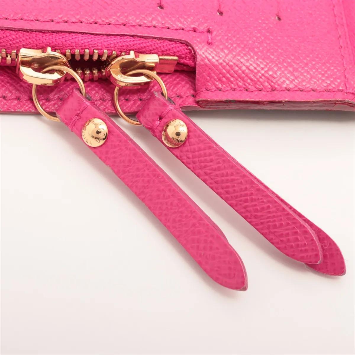 Louis Vuitton Monogram Insolite Lange Geldbörse Multicolor x Fuschia im Angebot 5