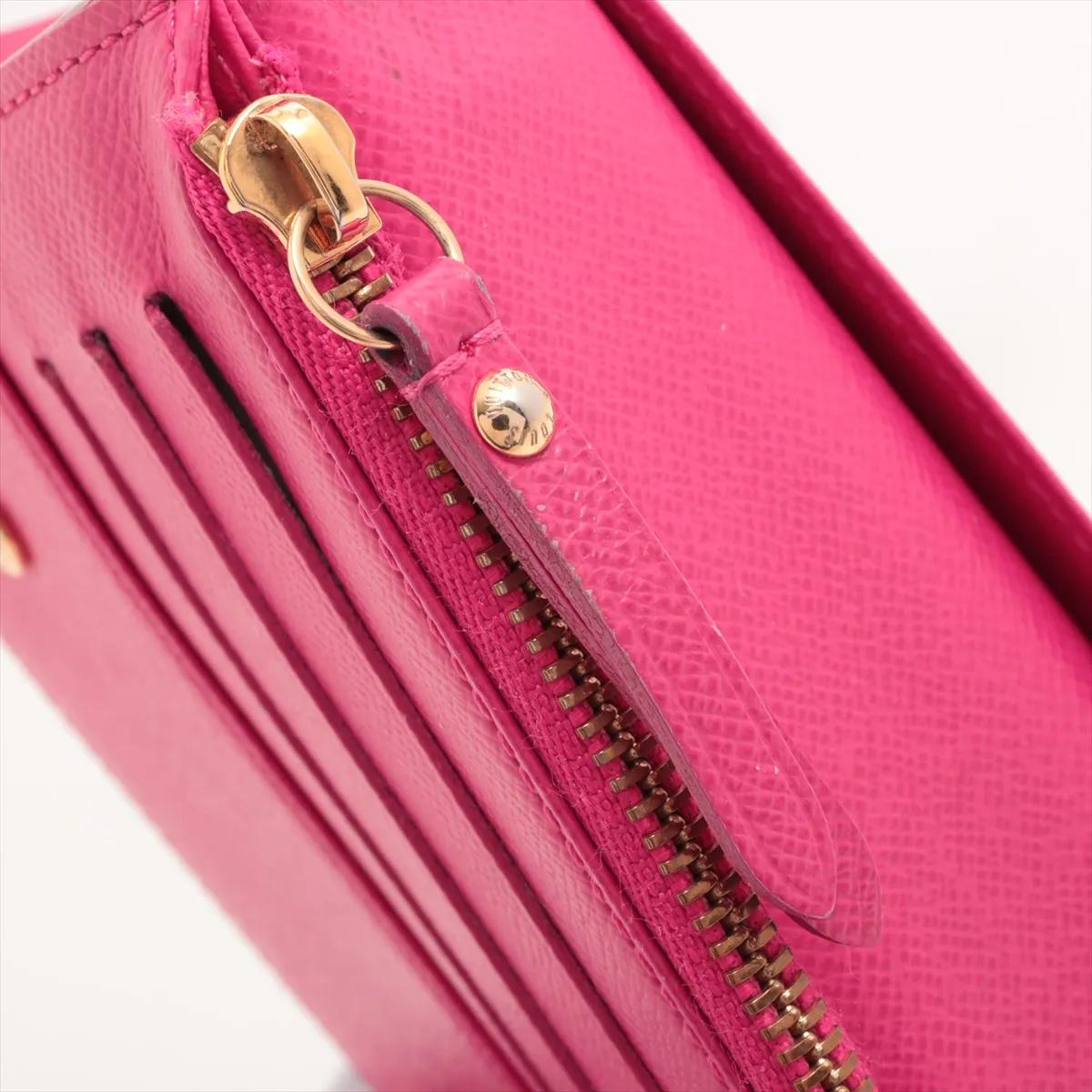 Louis Vuitton Monogram Insolite Lange Geldbörse Multicolor x Fuschia im Angebot 6