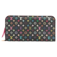 Louis Vuitton Monogram Insolite Long Wallet Multicolor x Fuschia