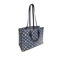 Louis Vuitton Monogram Jacquard Bleu Denim Onthego MM Tote
