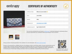 Louis Vuitton Monogram Jacquard Denim Sarah Wallet Bleu