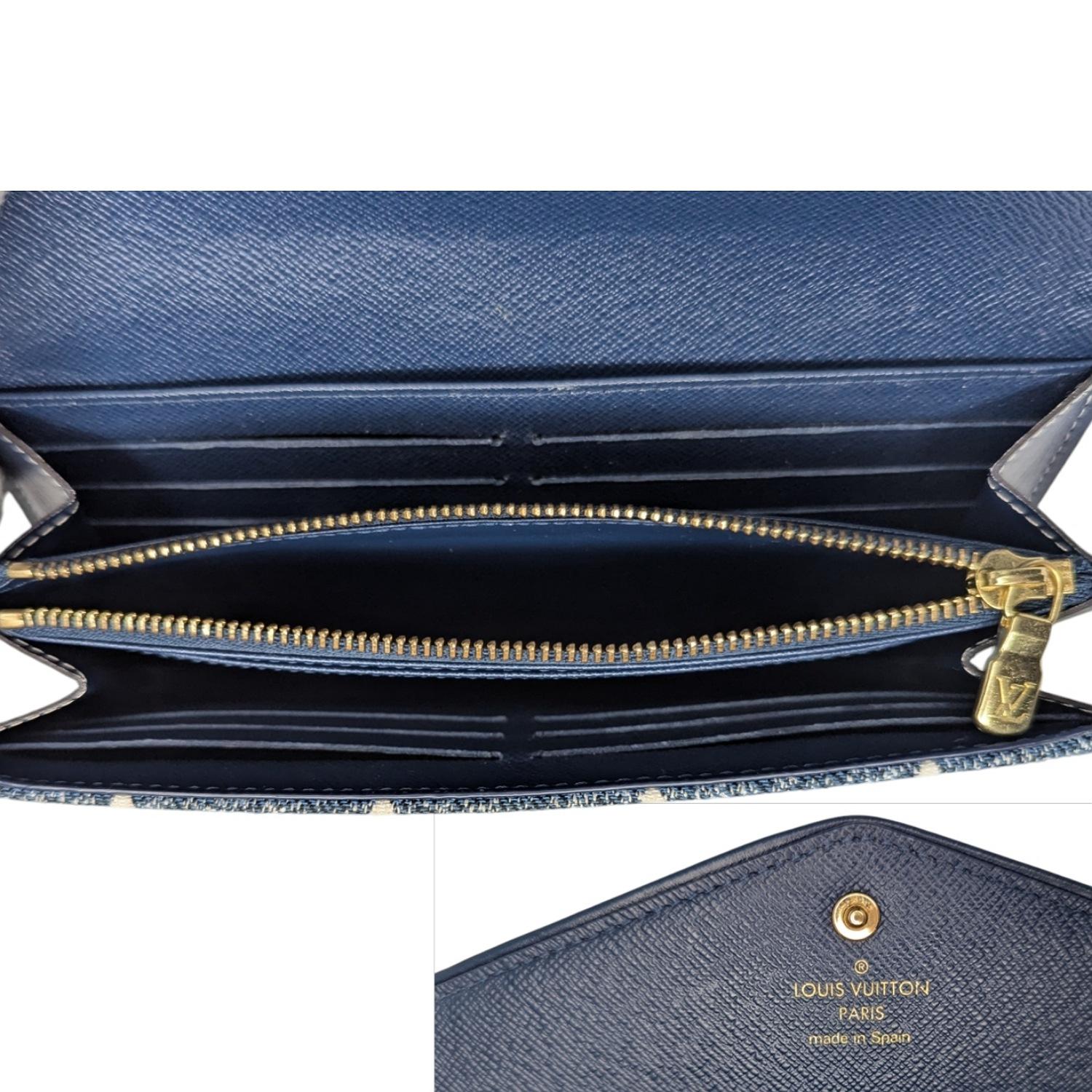 Louis Vuitton Monogram Jacquard Denim Sarah Wallet Bleu 3