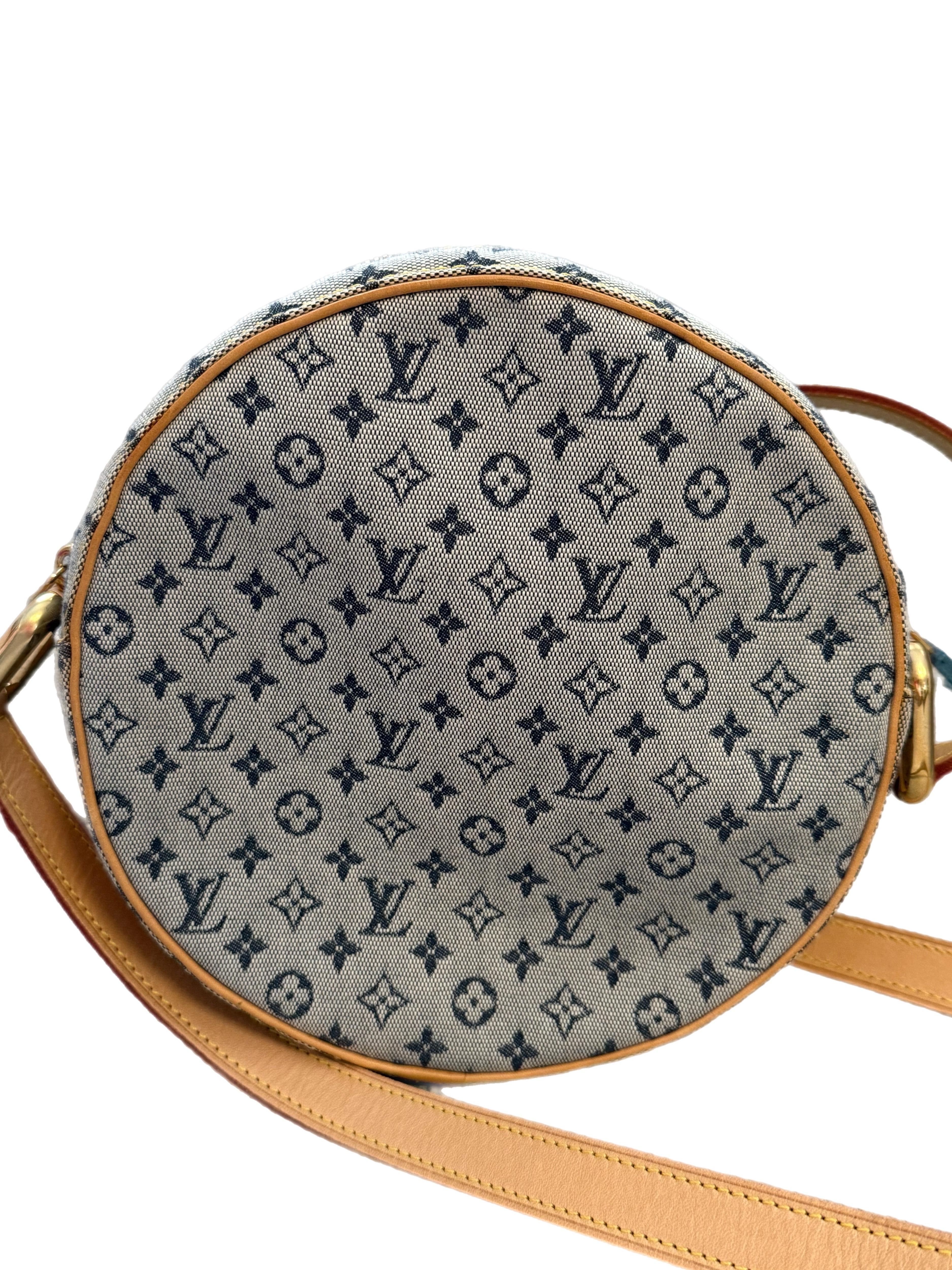 Louis Vuitton Monogram Jeanne Round Shoulder Bag Blue In Good Condition In Humacao, PR