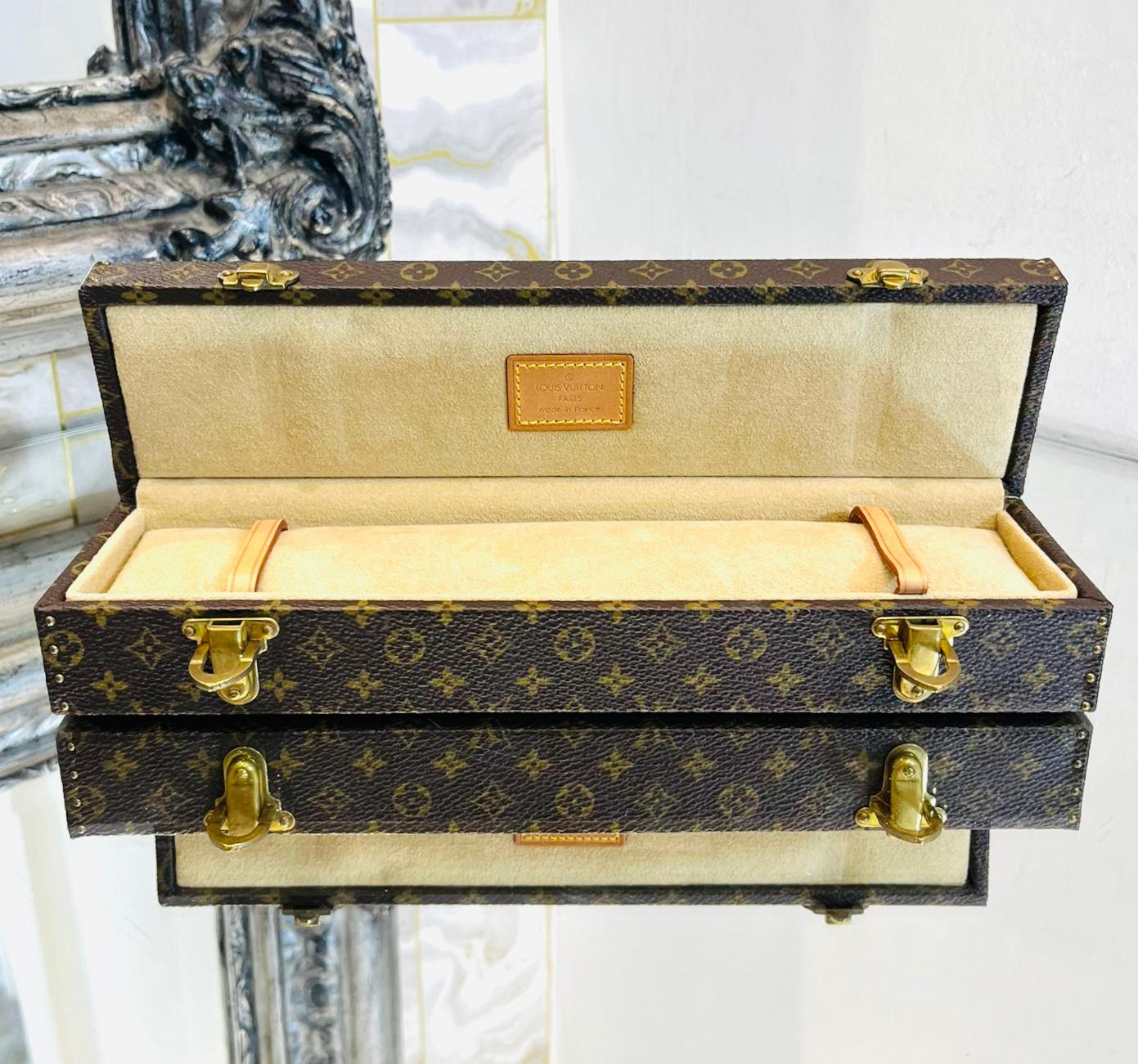 Women's or Men's Louis Vuitton Monogram Jewellery/Watch Trunk Case