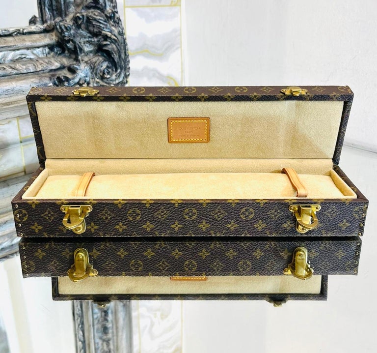 Louis Vuitton Monogram Jewellery/Watch Trunk Case For Sale at 1stDibs