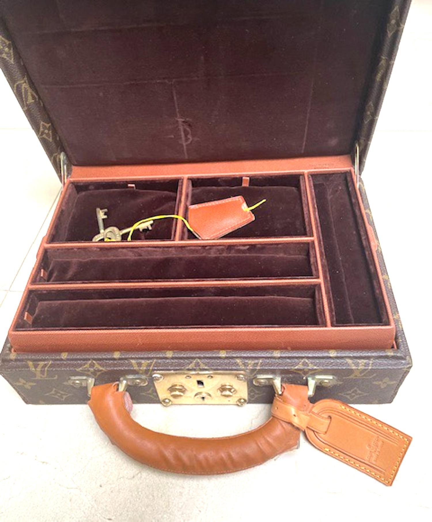 LOUIS VUITTON MONOGRAM jewelry Case Pre-owned authentic For Sale 1