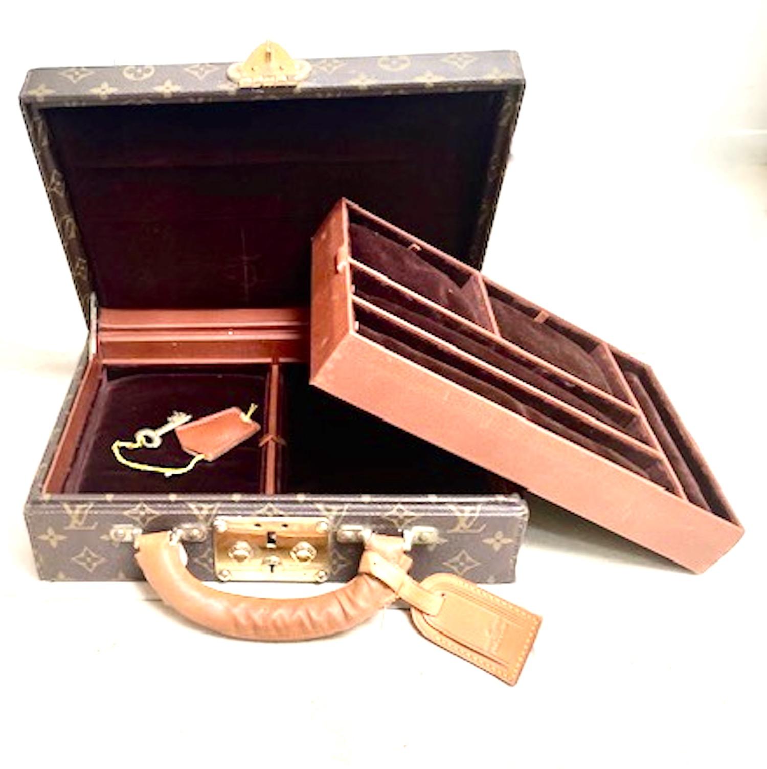 LOUIS VUITTON MONOGRAM jewelry Case Pre-owned authentic For Sale 3