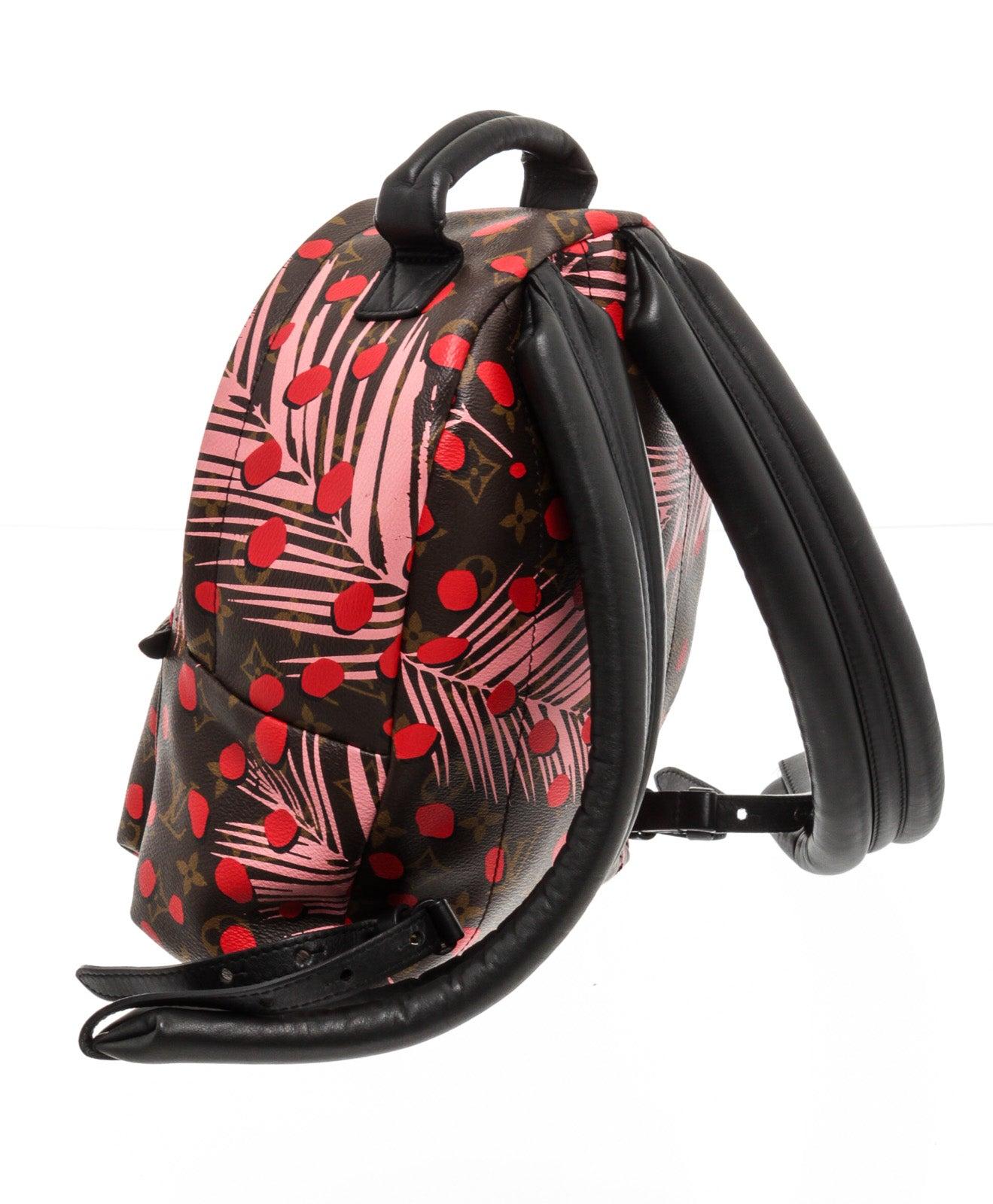 Palm Springs PM Rucksack aus Segeltuch mit Monogramm und Dschungeldetails von Louis Vuitton im Zustand „Gut“ im Angebot in Irvine, CA