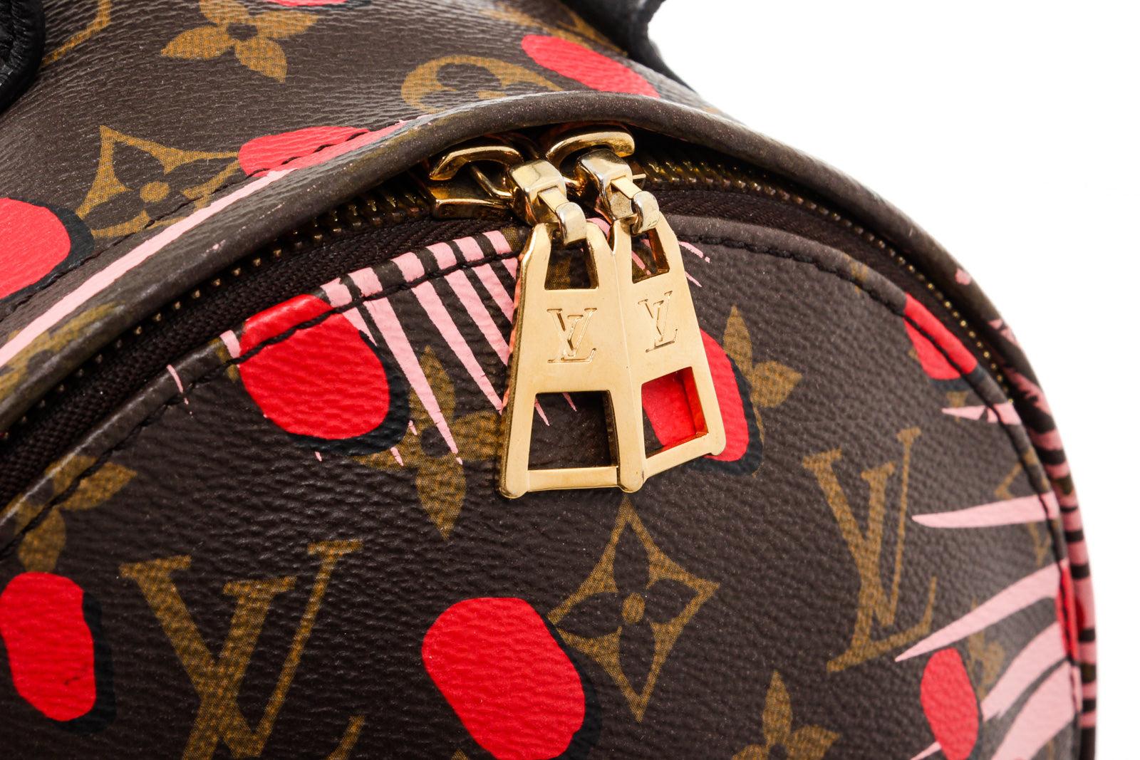 Palm Springs PM Rucksack aus Segeltuch mit Monogramm und Dschungeldetails von Louis Vuitton für Damen oder Herren im Angebot