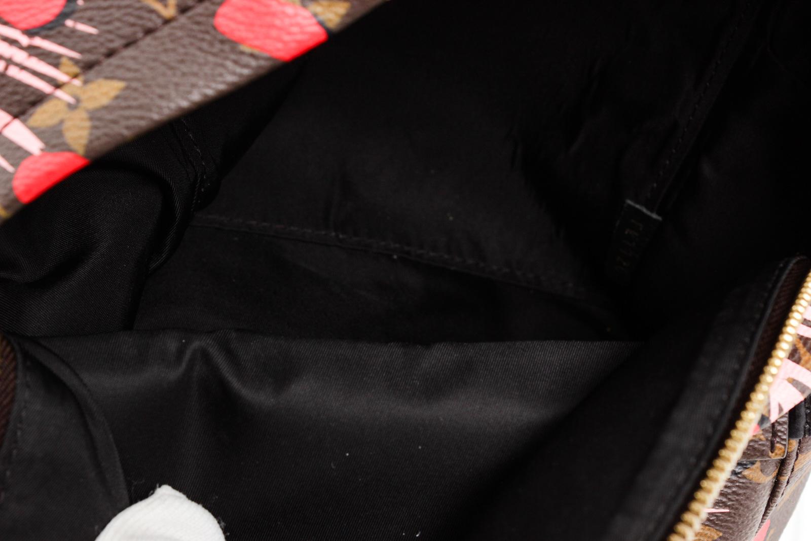 Palm Springs PM Rucksack aus Segeltuch mit Monogramm und Dschungeldetails von Louis Vuitton im Angebot 4