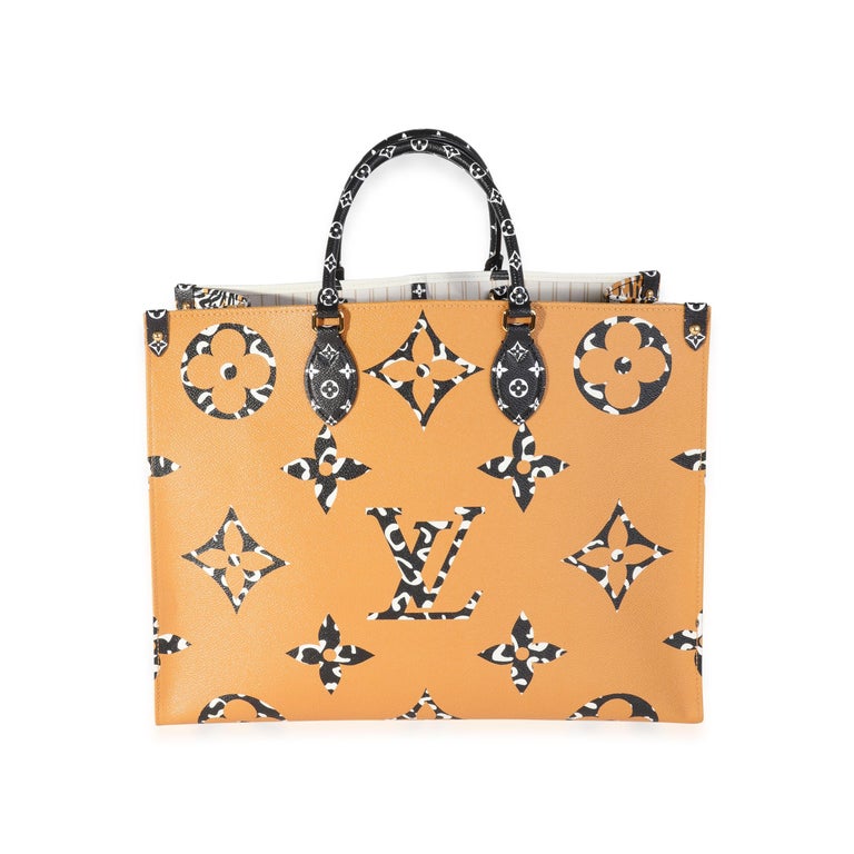 Louis Vuitton Louis Vuitton 2 Way Monogram Jungle On The Go GM Tote Bag  Orange White