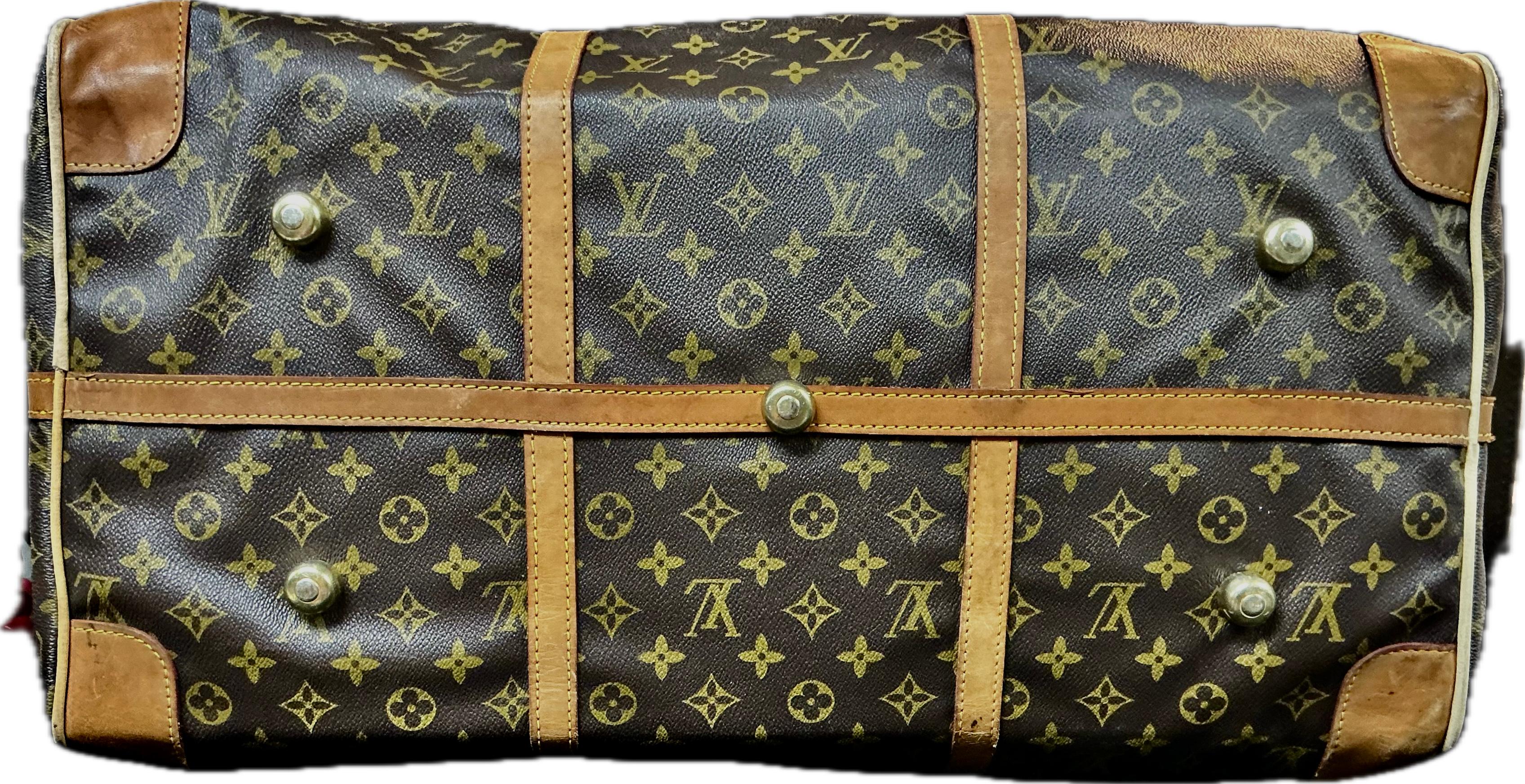 Louis Vuitton Monogram Keepall 20 Inch Duffle Bag Vintage (Leder) im Angebot