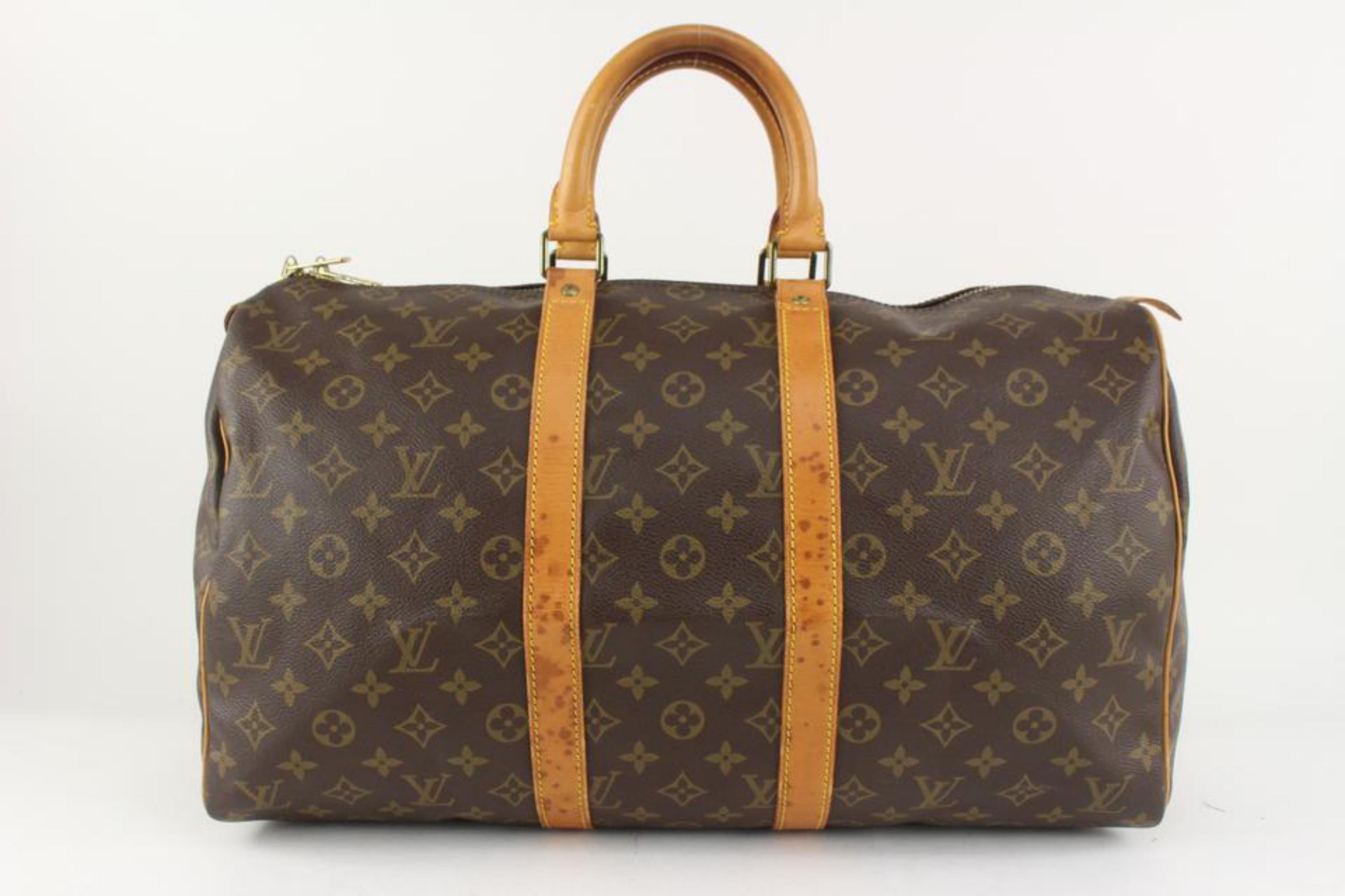 Louis Vuitton Monogram Keepall 45 Boston Duffle Bag 1119lv48 For Sale 3