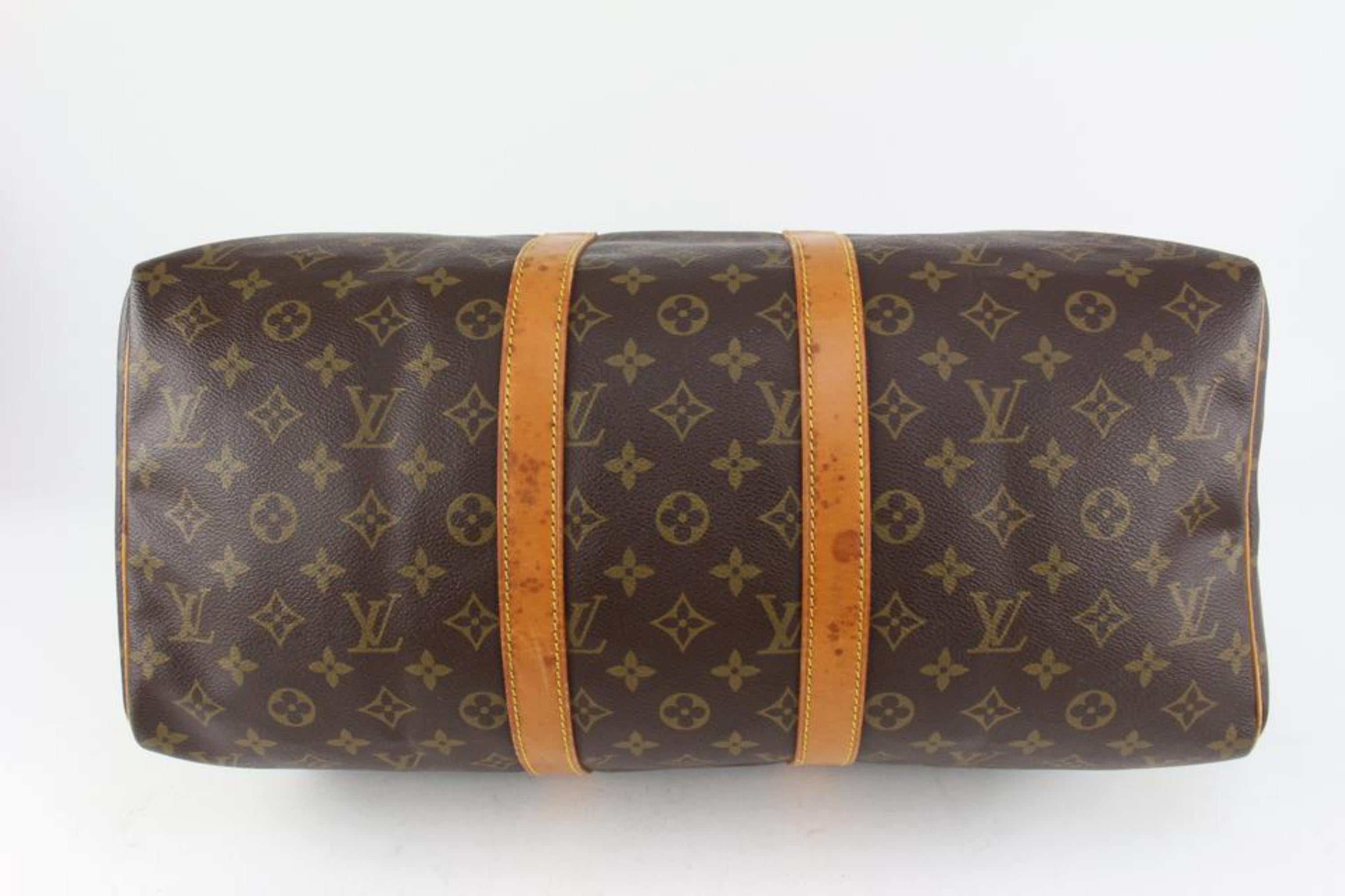 Louis Vuitton Monogram Keepall 45 Boston Duffle Bag 1119lv48 For Sale 4