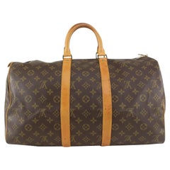 Louis Vuitton Monogram Keepall 45 Boston Duffle Bag 1119lv48