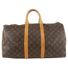 Louis Vuitton Monogram Keepall 45 Boston Duffle Bag 5L110
