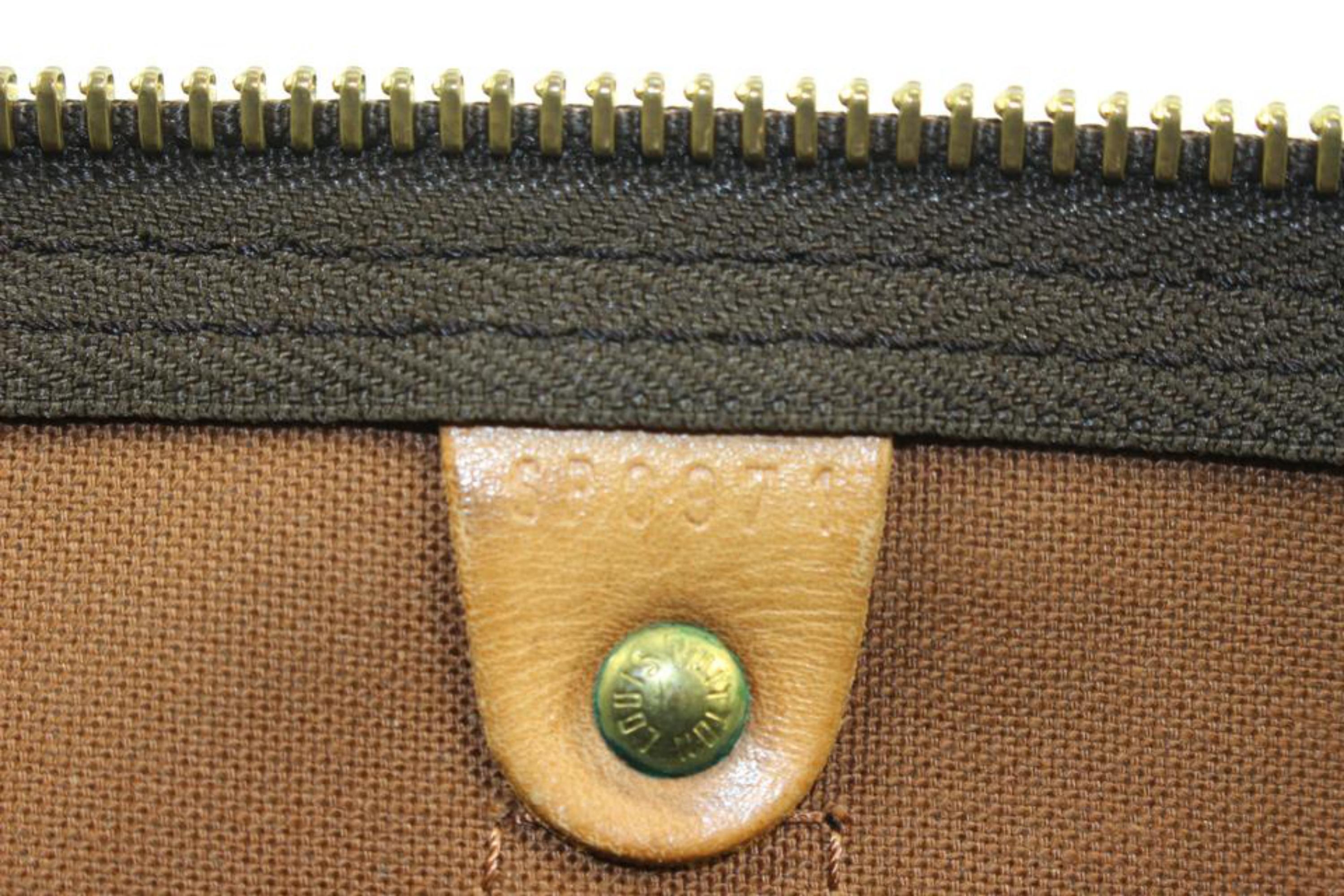 Gray Louis Vuitton Monogram Keepall 45 Duffle Bag 7LV415a