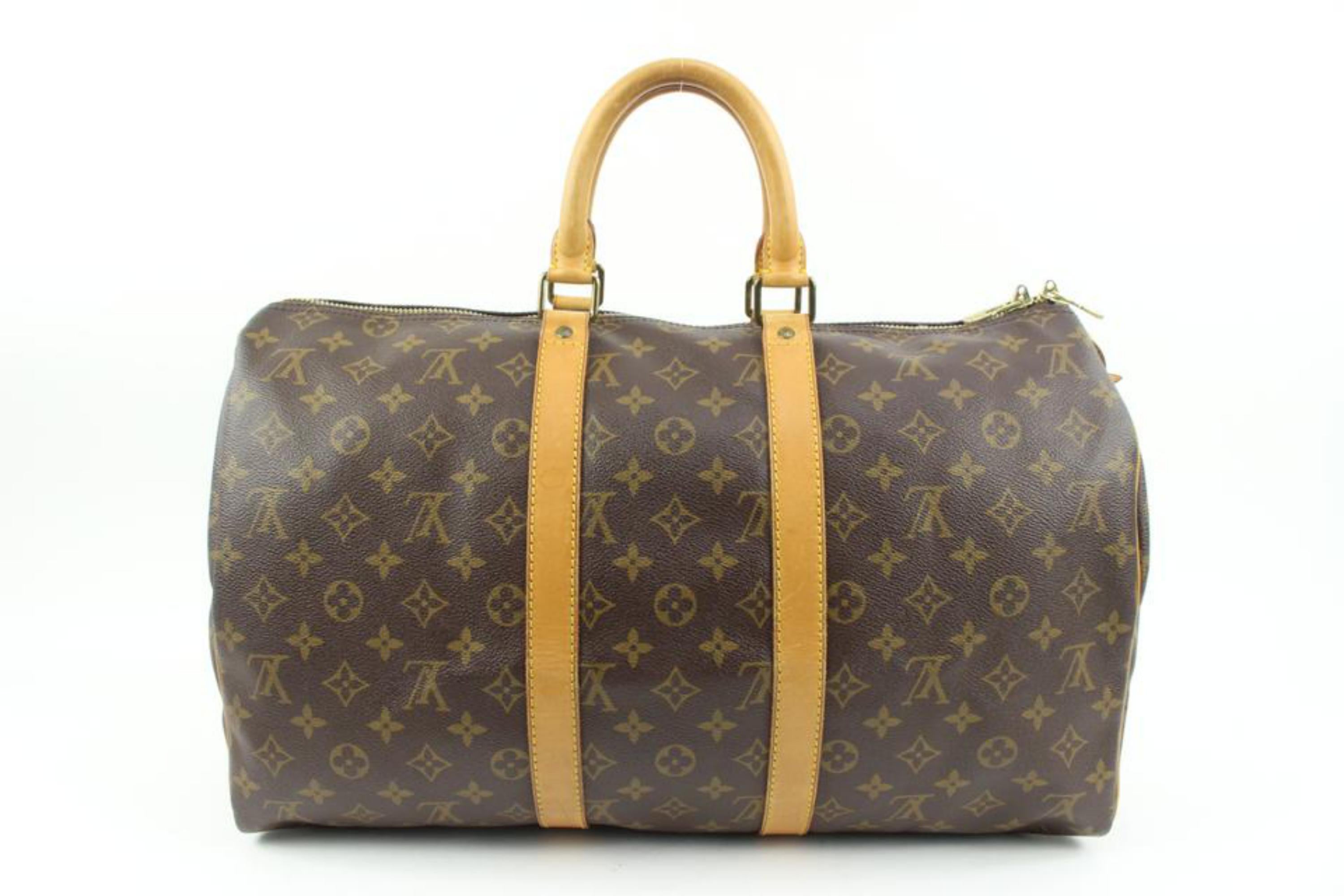 Louis Vuitton Monogram Keepall 45 Duffle Bag 7LV415a 2